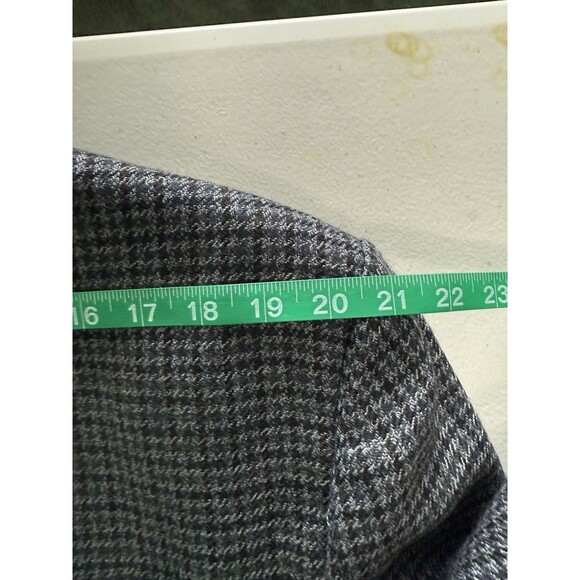 Men’s Wool Tweed Houndstooth Blazer Tailored Sport Coat Fully Lined Classic 44L - Picture 9 of 10